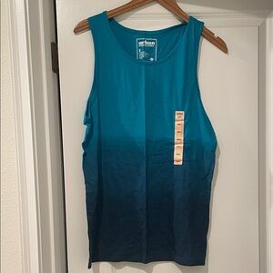 Urban Pipeline Teal Ombre Tank Top men small nwt